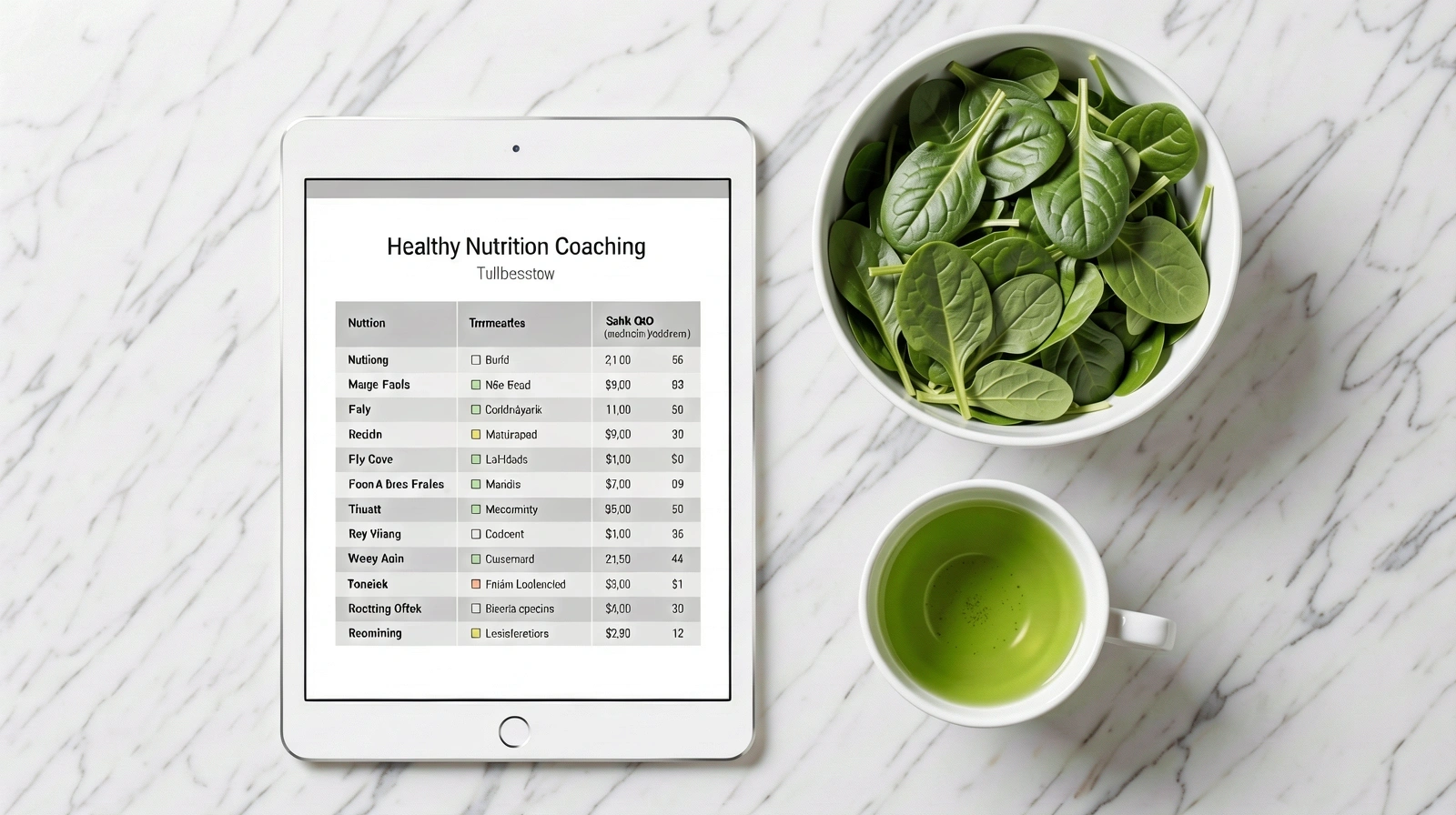 Frische Zutaten für eine ausgewogene Ernährung